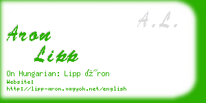 aron lipp business card